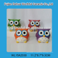 Cute owl shaped ceramic saving bank,piggy bank,money box,coin box